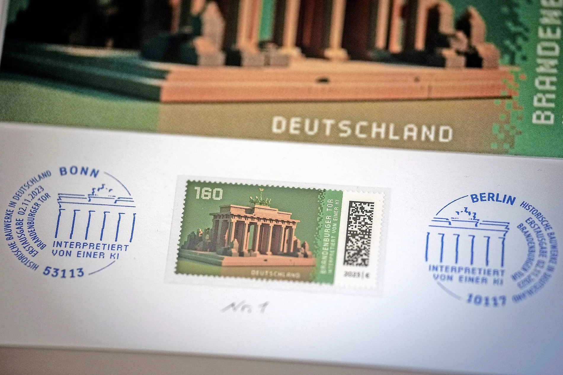 Deutsche Post mit NFT-Briefmarke: Motiv von KI designt | FAZ