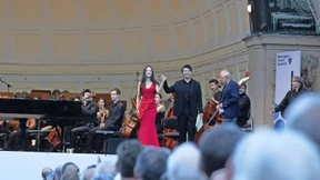 Lang Lang und seine Frau Gina Alice in Wiesbaden