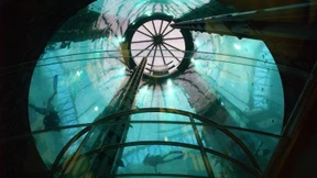 Im Aufzug durchs Korallenriff