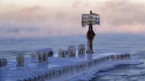 Eiseskälte lässt Amerikanern den Atem gefrieren