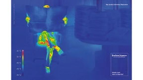 Klimaforscher Hans Joachim Schellnhuber mit einer Wärmebildkamera in Szene gesetzt.