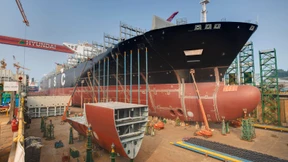 Wo Schiffe wie Legosteine zusammengebaut werden