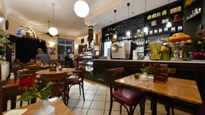 Spiegelei und Kuchen 