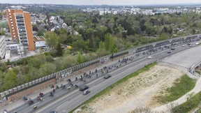 Mit dem Rad über die Autobahn