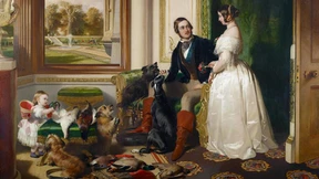 Idyll mit deutschen Hunden