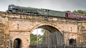 Wo vor 200 Jahren die erste Eisenbahn über die Gleise fuhr