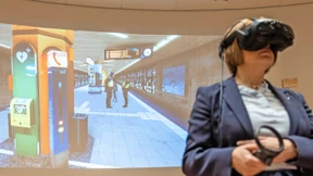 Rundgang durch die virtuelle U-Bahn-Station