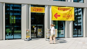 Ein Discounter im Büroturm