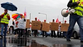 Neckermann-Beschäftigte streiken für Sozialplan