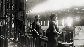 Deutsche Frauen protestieren gegen Hungerblockade