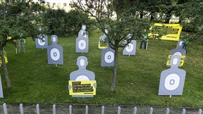 Protest gegen deutsche Waffenlieferungen
