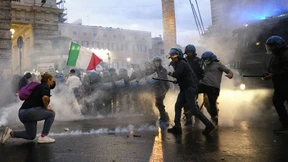 Schwere Ausschreitungen bei Corona-Demos in Rom