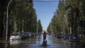 Trotz Sturmflut trockenen Fußes auf dem Markusplatz