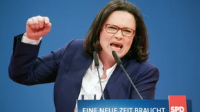 Andrea Nahles blickt auf Stationen ihrer Karriere
