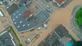 Stadt Hagen unter Wasser