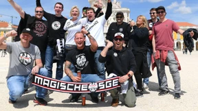 Eintracht-Fans in Stimmung