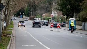Extrabreiter Schutzstreifen für Radfahrer