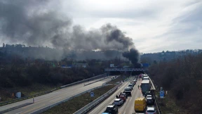 Autobahntunnel nahe Stuttgart nach Brand vorerst gesperrt
