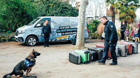 Die Gürteltier-Gitarre im Koffer