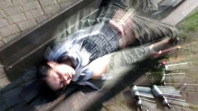 Schaut her, ich ritze mich