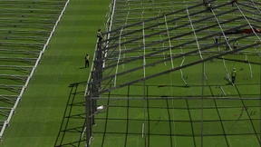 Stadion wird zum Feldlazarett