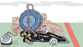 Vierzig Studenten und ein Elektroflitzer