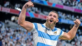 Ein Rugby-Spieler wie Herkules und Obelix