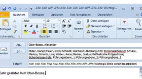Darf ich geschäftliche Infos an meine Mail-Adresse weiterleiten?