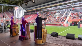 Mainzer Stadionsitzung mit Frankfurter Farbirritation