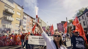 Streik gegen Lieferando am Tag der Arbeit