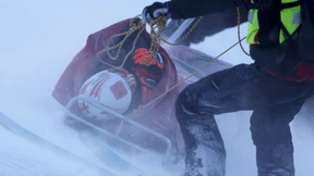 Als die Olympiasiegerin stürzt, wird es ganz still