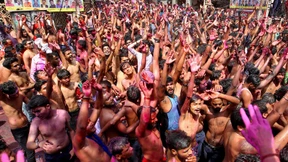 Hindus feiern Holi