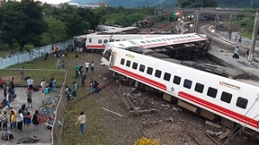Dramatisches Zugunglück in Taiwan