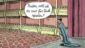 Unter der Bühne das Nichts