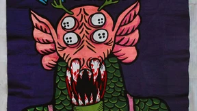 Kunst, die aus Knochen gemacht wird 