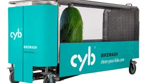 Waschanlage für das Mountainbike