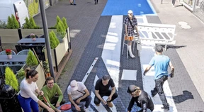 Sterne und Schneeflocken müssen mit ins Bild