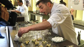 Zum Nachtisch gibt’s gegrillte Wassermelone