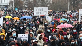 Protest in Belgien gegen Corona-Beschränkungen