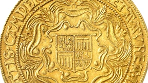 Goldenes Relikt einer Münzhändler-Dynastie