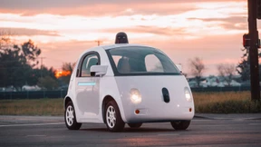 Google-Auto von der Polizei angehalten