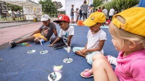 Noch einmal Programm auf dem gesperrten Ufer