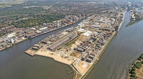 Die Überseestadt wird grün