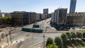 Großbaustelle zwischen Messe und Bahnhof