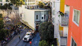 140 Jahre alte Villa in San Francisco umgezogen