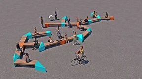 Lange Bank lädt zum Pausieren ein