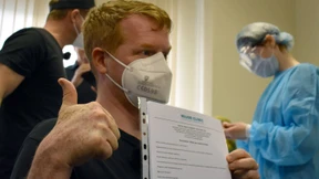 Deutsche Impftouristen in Moskau