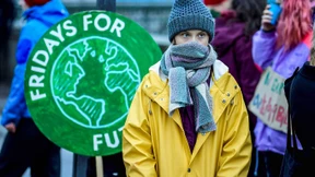Greta streikt wieder vor dem schwedischen Parlament