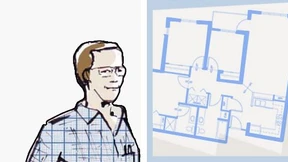 Der Architekt dämpft die Euphorie des Bauherrn