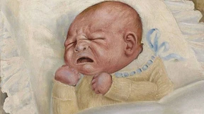 Eine Nasenfigur ist unterwegs